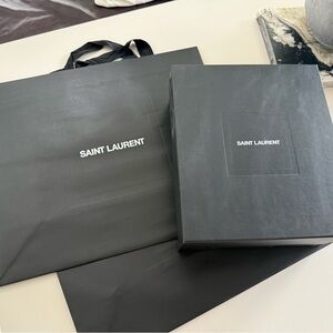 Saint Laurent Black Shopping Bag and Box Set